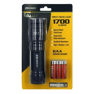 Dorcy 1700 Lumen Twist Focus Torch Grey