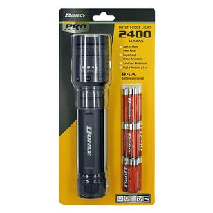 Dorcy 2400 Lumen Twist Focus Torch Grey