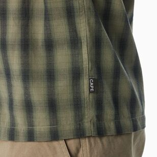 Cape Men's Shadow Checker Shirt Khakhi