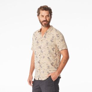 Cape Men's Tropical Shirt Beige