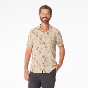 Cape Men's Tropical Shirt Beige