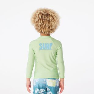 Body Glove Kids Surfboard Logo Rash Vest Green