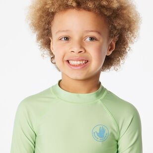 Body Glove Kids Surfboard Logo Rash Vest Green