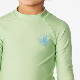 Body Glove Kids Surfboard Logo Rash Vest Green