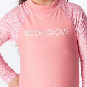 Body Glove Kids Bloom Springer Suit Floral Pink