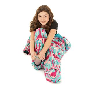 Selk'bag Kids Recycled Wearable Sleeping Bag Large Flamingo L