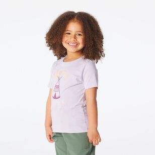 Cape Kids Girl's Good Earth Cotton Printed Tees Lavender