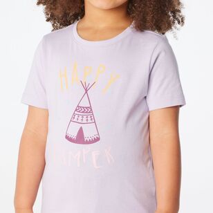 Cape Kids Girl's Good Earth Cotton Printed Tees Lavender