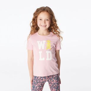 Cape Kids Girl's Good Earth Cotton Printed Tees Pink