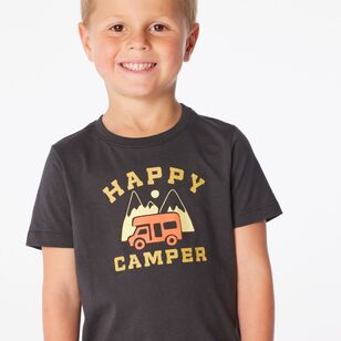 Cape Kids Boy's Good Earth Cotton Printed Tees Charcoal