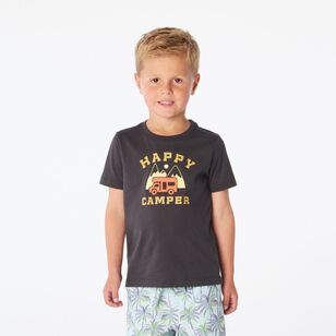 Cape Kids Boy's Good Earth Cotton Printed Tees Charcoal