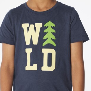 Cape Kids Boy's Good Earth Cotton Printed Tees Navy