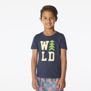 Cape Kids Boy's Good Earth Cotton Printed Tees Navy