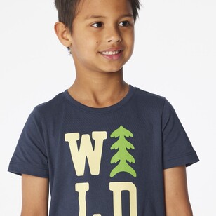 Cape Kids Boy's Good Earth Cotton Printed Tees Navy