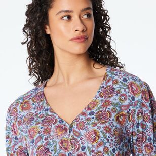 Cape Women's Gaia Short Sleeve Midi Dress Paisley Floral