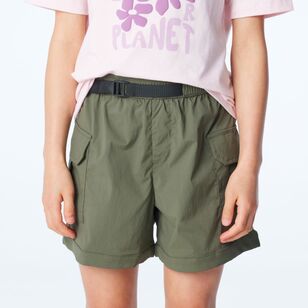 Cape Youth Utility Shorts Olive Green