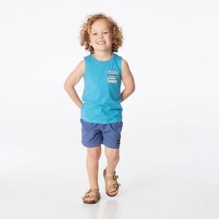 Cape Kids Muscle Tank Teal