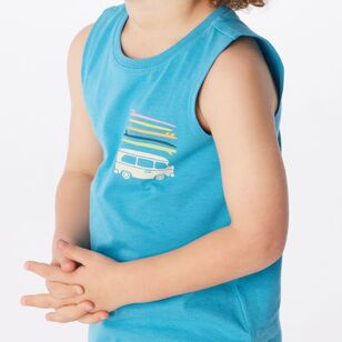 Cape Kids Muscle Tank Teal