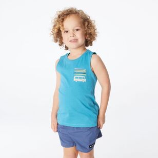 Cape Kids Muscle Tank Teal