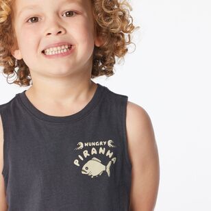 Cape Kids Muscle Tank Vintage Black