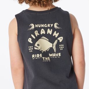 Cape Kids Muscle Tank Vintage Black