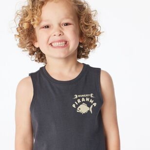 Cape Kids Muscle Tank Vintage Black