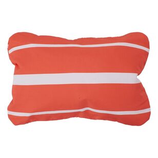 Life! Oasis Reclining Beach Lounger With Pillow Red Stripe