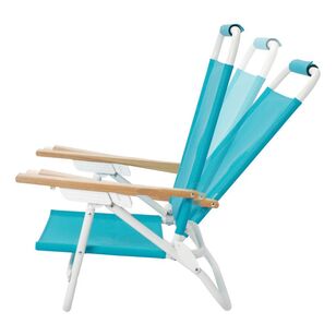 Life! Beach Days Reclining Arm Chair With Table Teal