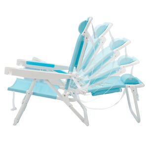 Life! Surf Beach Reclining Lounger Arm Chair Blue