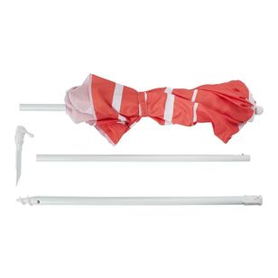 Life! Oasis Easy-Pack Beach Umbrella Red Stripe 1.7 m