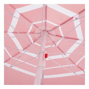 Life! Oasis Easy-Pack Beach Umbrella Red Stripe 1.7 m