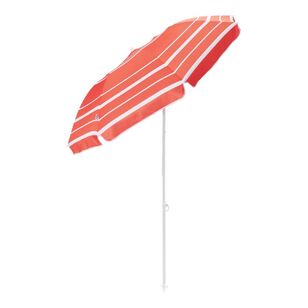 Life! Oasis Easy-Pack Beach Umbrella Red Stripe 1.7 m