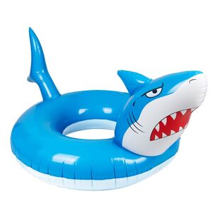 We Love Summer Swim Ring Shark Blue