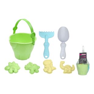 Mirage 7 Piece Bucket & Spade Beach Toy Set Multicoloured