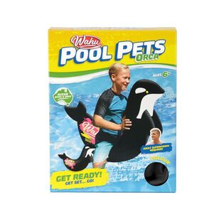 Wahu Pool Pets Inflatable Orca Black & White