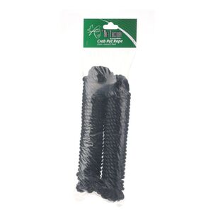 Jarvis Walker Net Factory Crab Pot Rope 2 Pack Black 10Mx6Mm