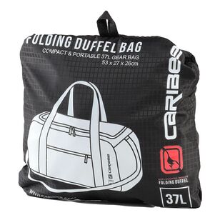 Caribee Folding 37L Travel Duffle Bag Black