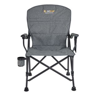 Oztrail Getaway Hard Arm Chair Grey