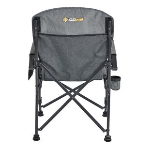 Oztrail Getaway Hard Arm Chair Grey