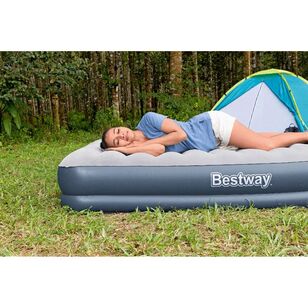 Bestway Tritech Rechargeable Queen Air Mattress with Pump Blue Queen