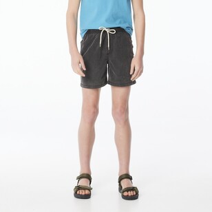 Cape Kids Acid Volley Shorts Washed Black