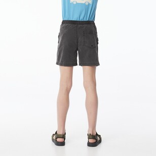 Cape Kids Acid Volley Shorts Washed Black