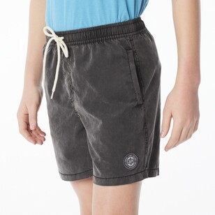 Cape Kids Acid Volley Shorts Washed Black