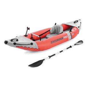 Intex Excursion Pro K1 Inflatable Kayak Red & White