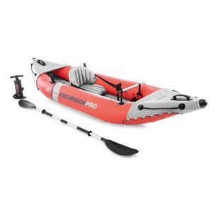 Intex Excursion Pro K1 Inflatable Kayak Red & White