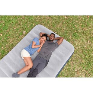 Bestway Nightright II Queen Air Mattress with Pump Blue Queen