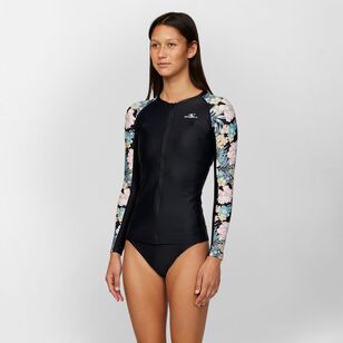 O'Neill Women's Laney Full Zip Long Sleeve Rash Vest Macaw