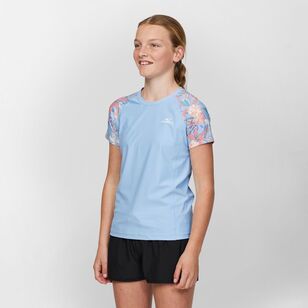 O'Neill Youth Nixie Short Sleeve Rashvest Blue Floral