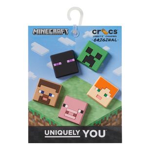 Crocs Minecraft Jibbitz 5 Pack Multicoloured