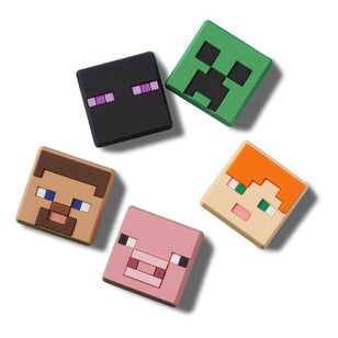 Crocs Minecraft Jibbitz 5 Pack Multicoloured